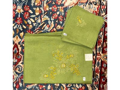 Tovaglia in Bisso di Lino Verde