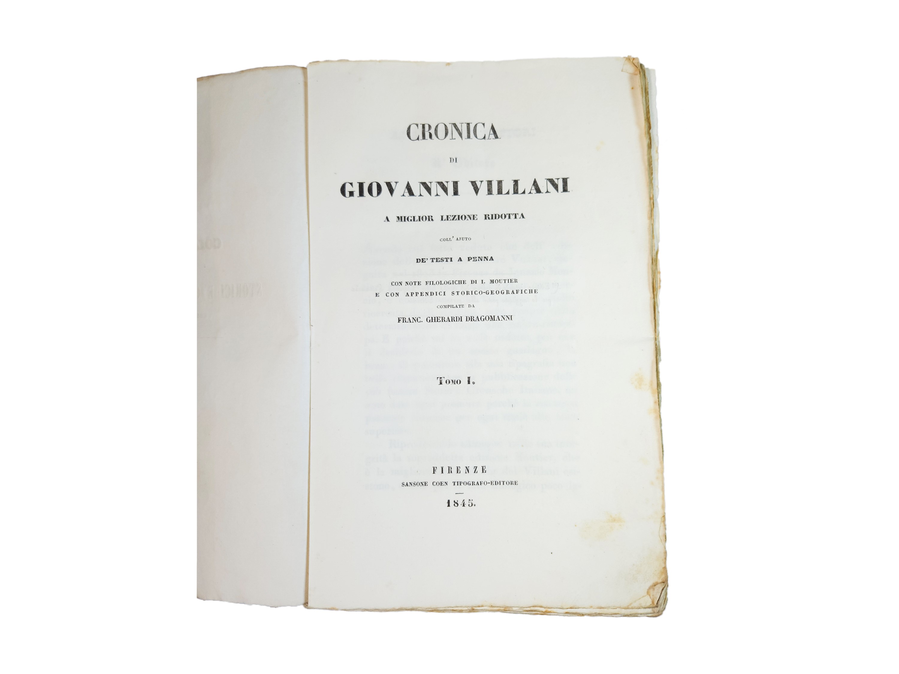 Cronica di Giovanni Villani a miglior lezione ridotta
