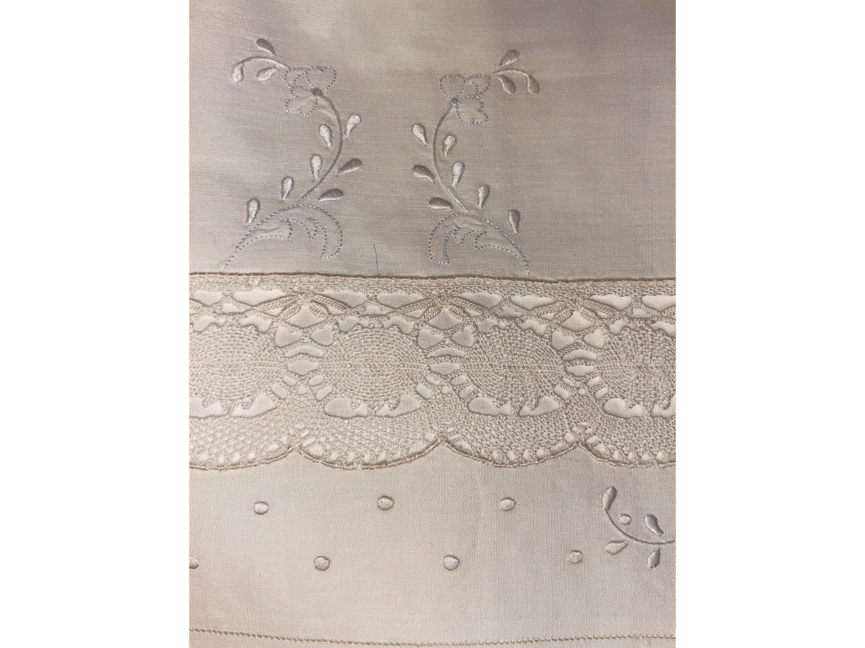 Due Lenzuola Matrimoniali in Lino Bianco