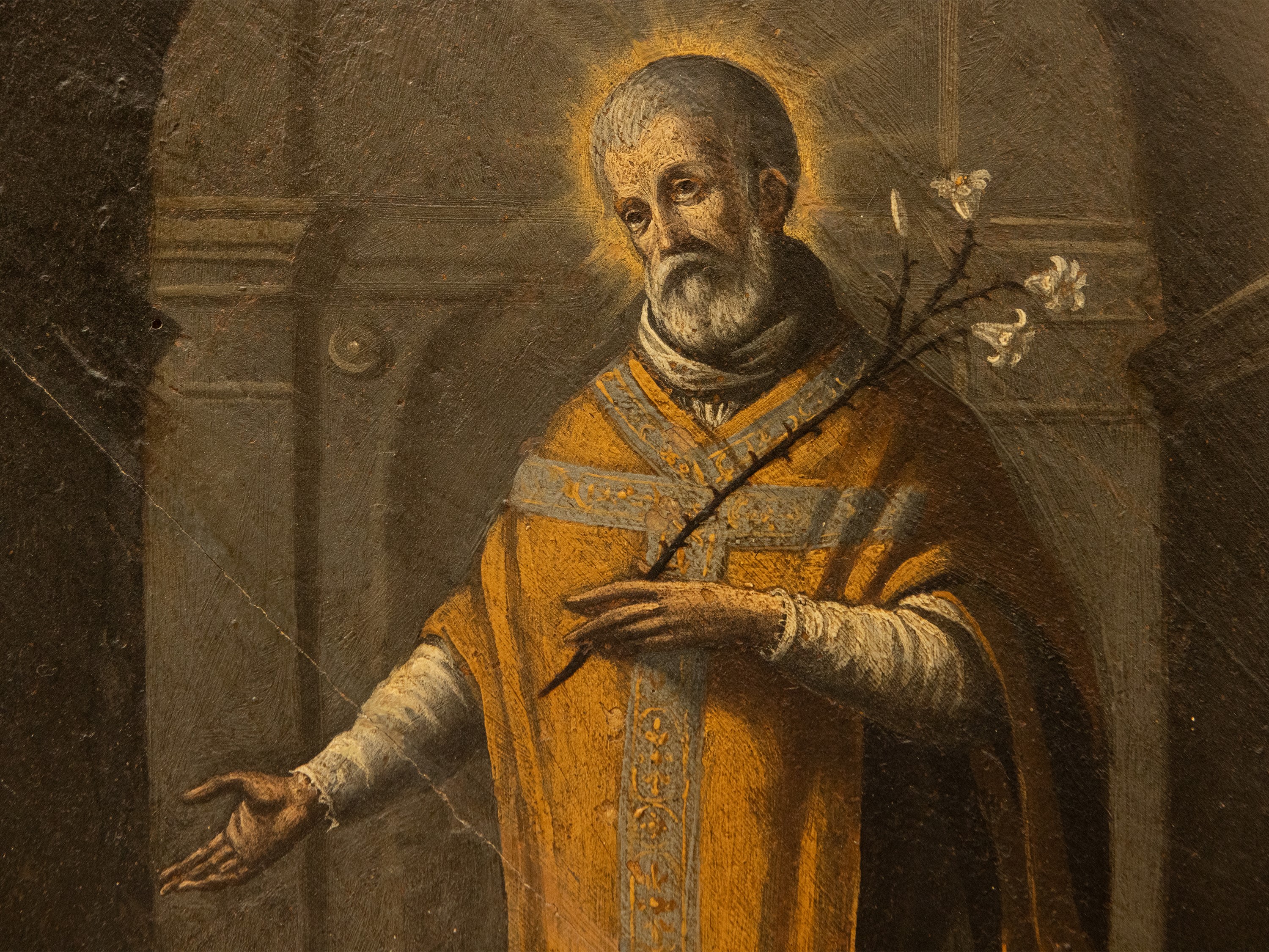 San Filippo Neri all'interno di una chiesa