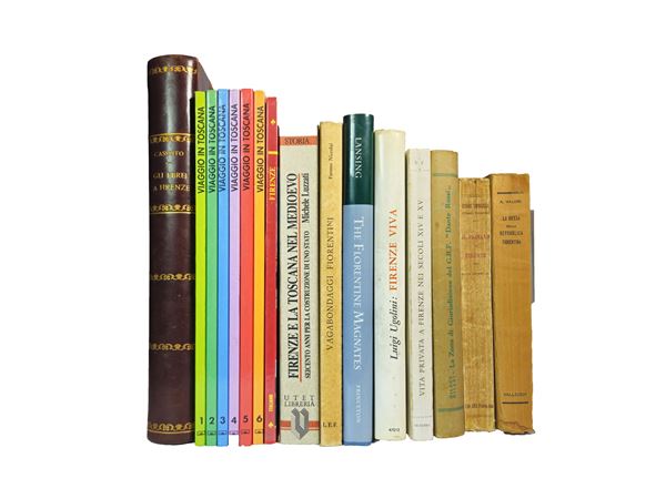 Miscellanea of vintage books on Florence and Tuscany