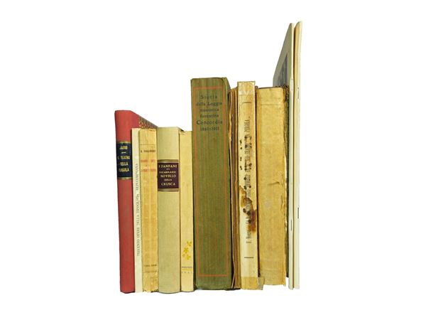 Miscellanea of vintage books on Florence and Tuscany