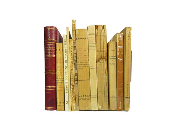 Miscellanea of vintage books on Florence and Tuscany