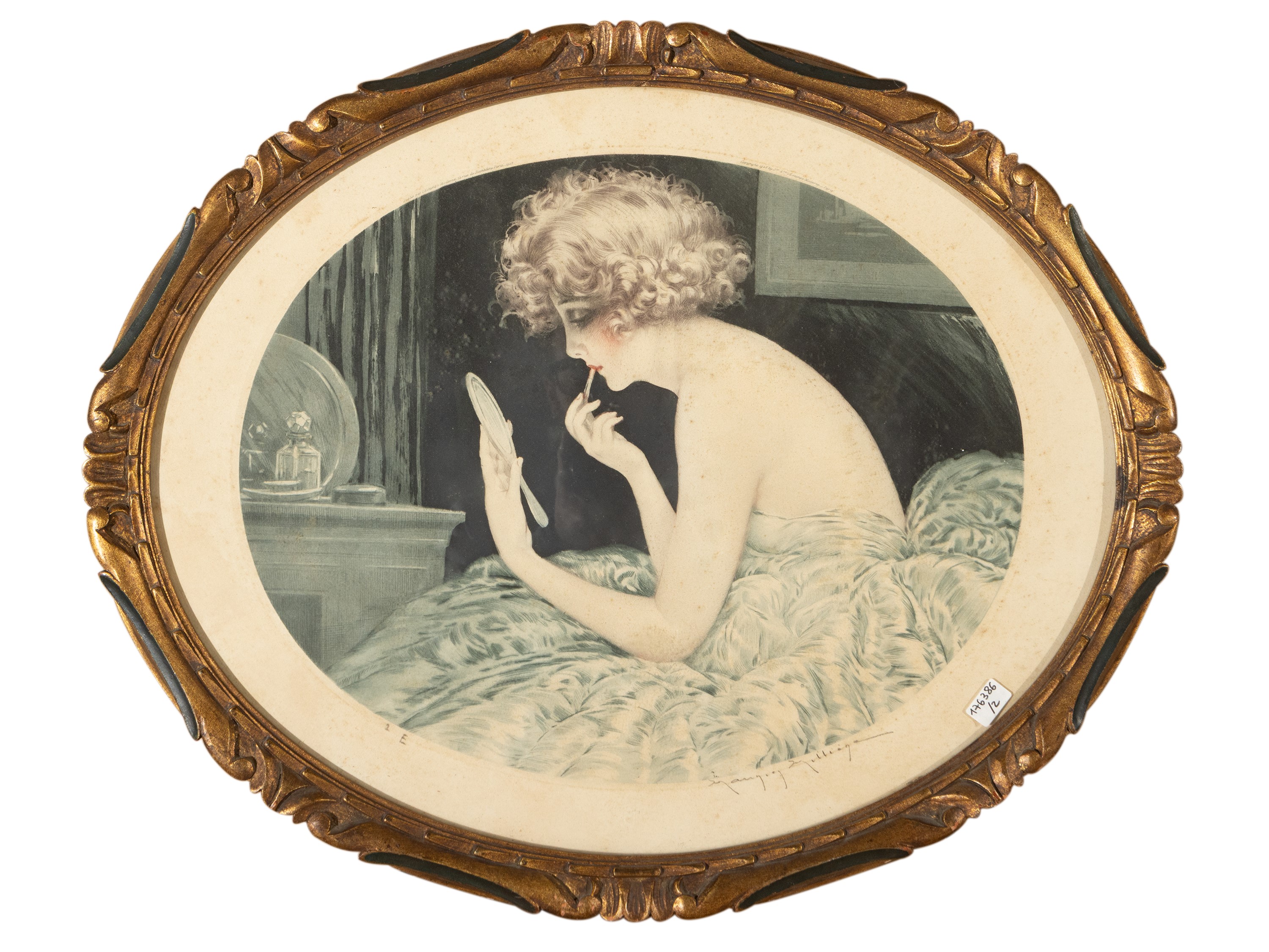 Maurice Milliere - Figure femminili, coppia di incisioni