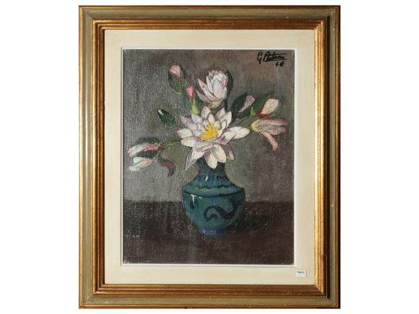 Gianfranco Antoni : Flowers in a vase 1964  - Auction The art of furnishing: auction opportunities - Maison Bibelot - Casa d'Aste Firenze - Milano