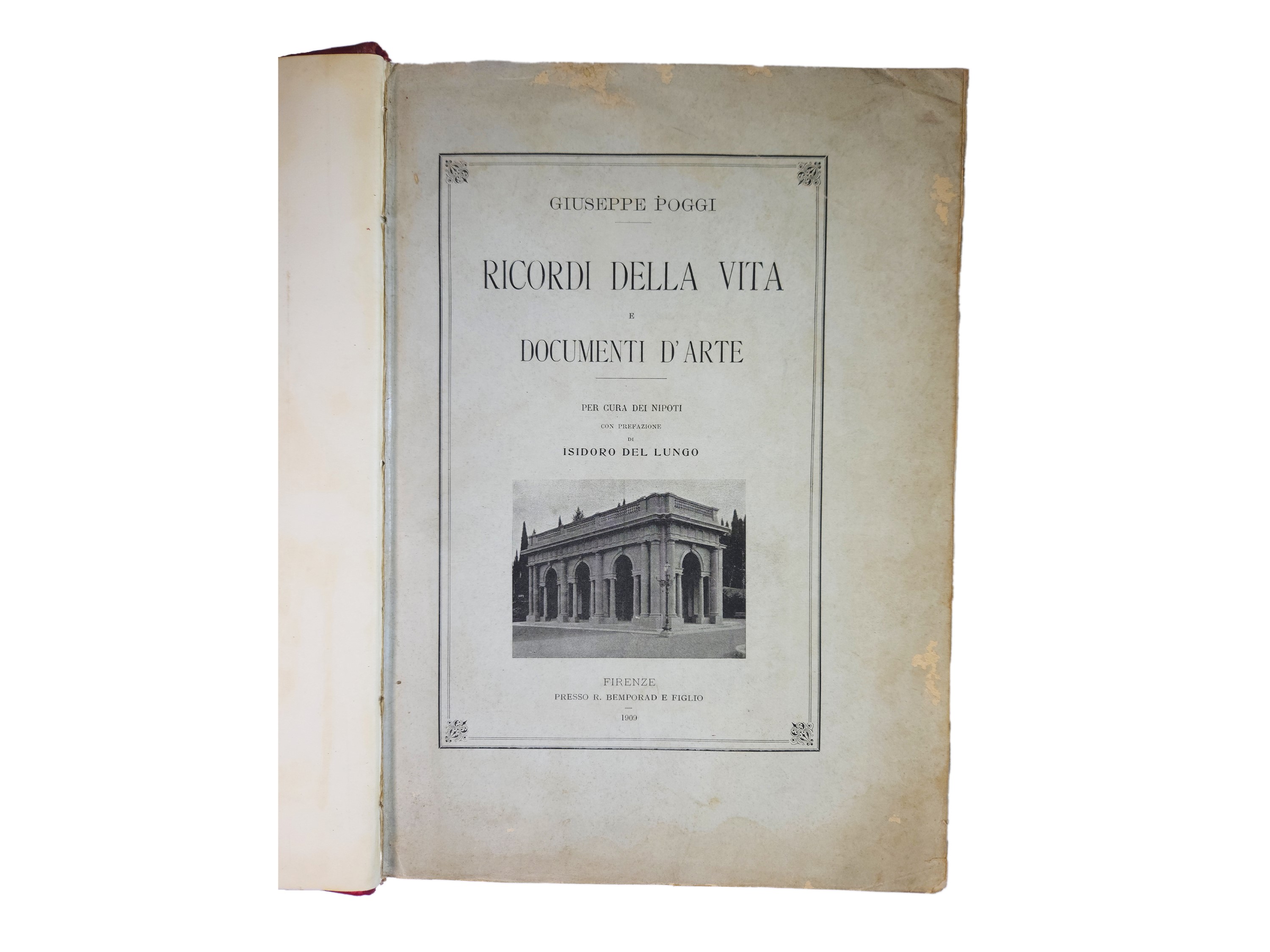 Giuseppe Poggi - Ricordi della Vita e Documenti D'arte