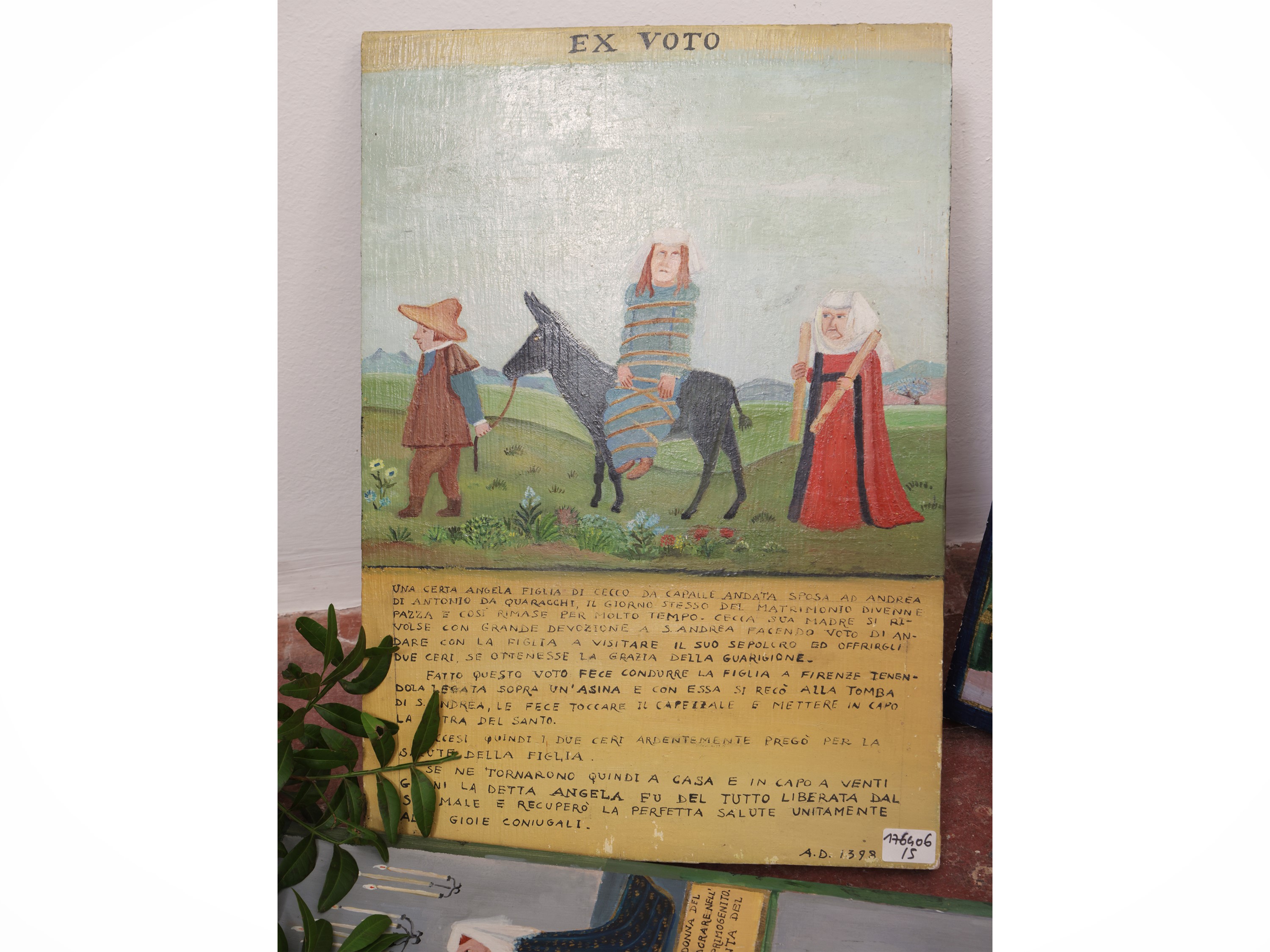 Giuliana Corsini - Tre ex voto, dipinti a tempera su tavola