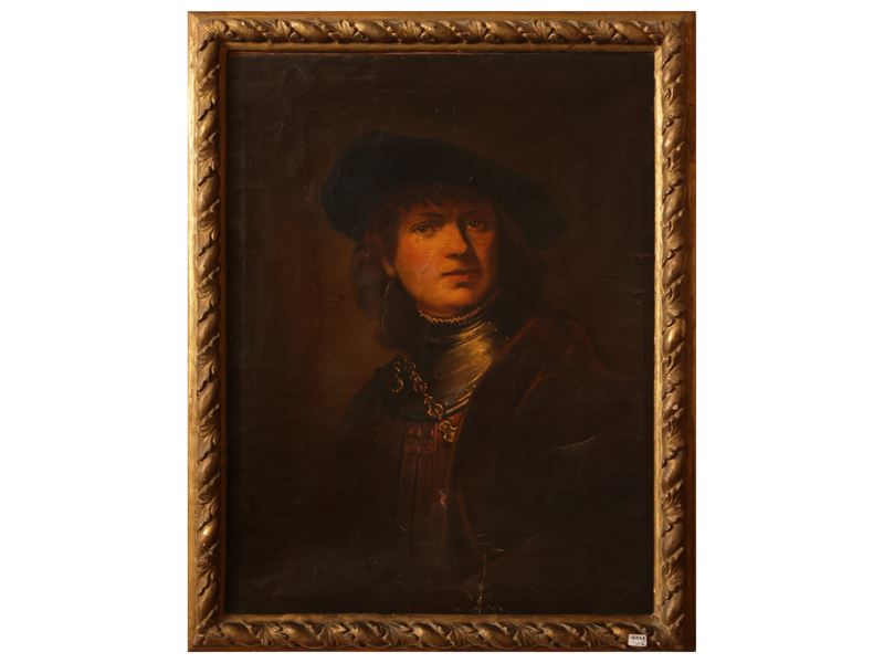 Da Rembrandt Van Rijn - Rembrandt van Rijn, Autoritratto, olio su tela