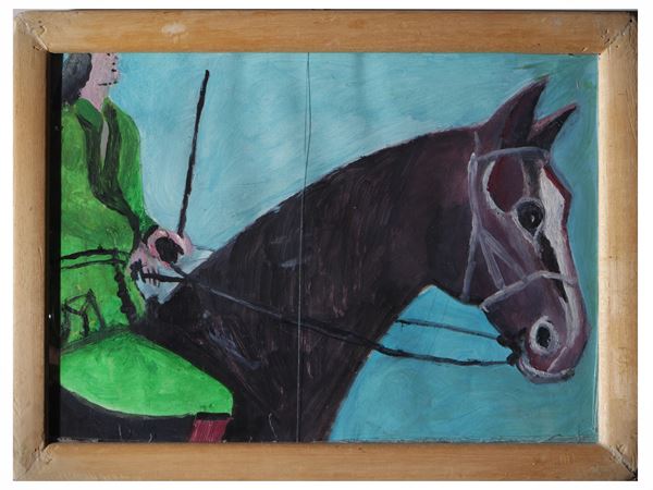 Lot of naive paintings