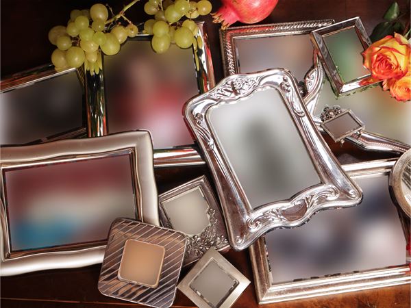 Large assortment of portrait frames