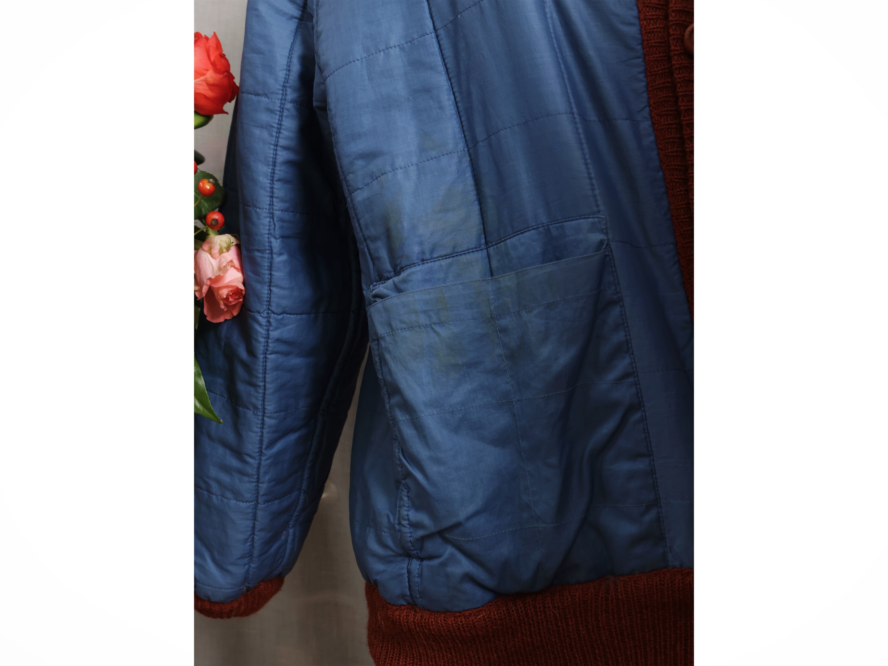 Missoni, Cardigan double-face in lana e cotone con bordure color ruggine