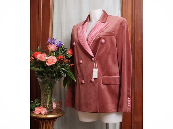 Golden Goose Venezia - Evening jacket in antique pink velvet and silk