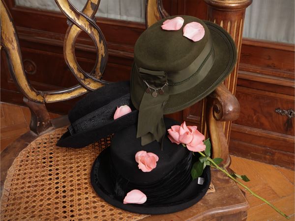 Three cloth hats
