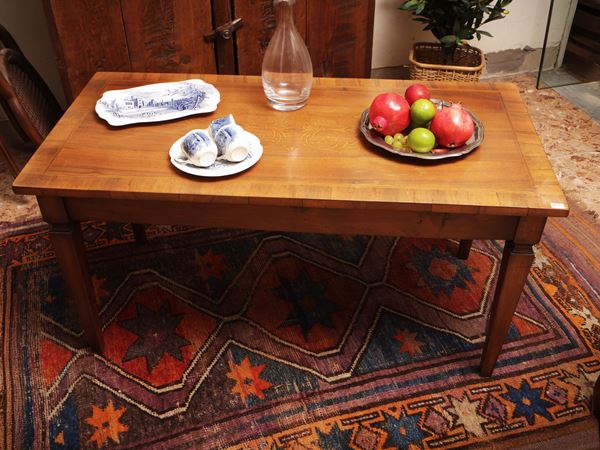 Low inlaid coffee table