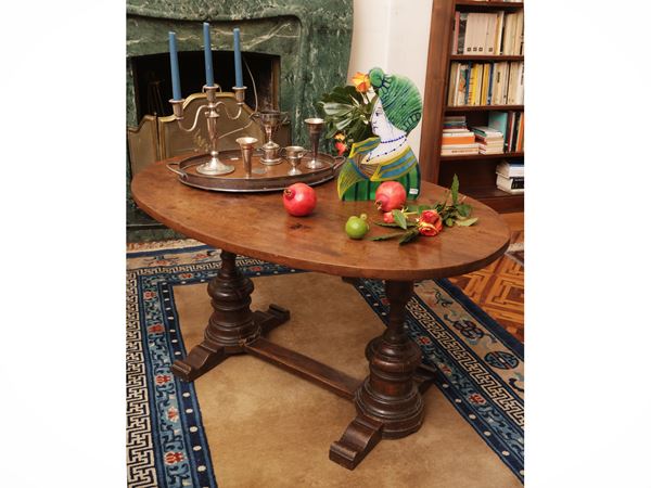Low coffee table from walnut living room