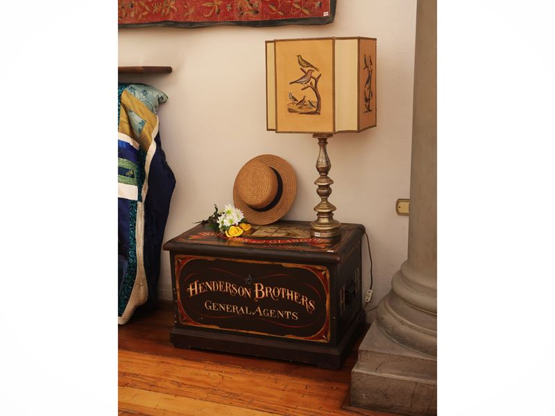 Baule decorativo marino, dimensioni h cm 46x72x45