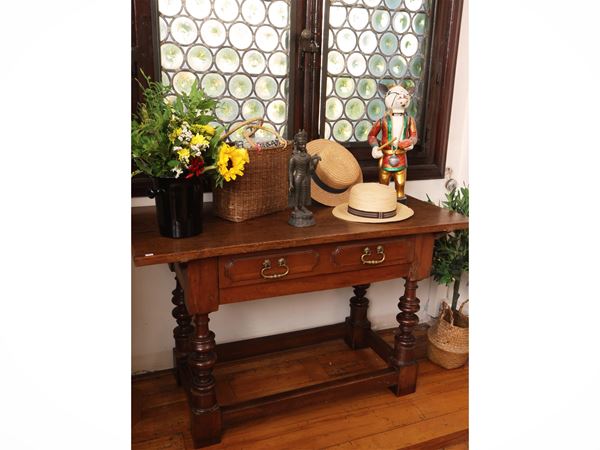 Walnut writing table