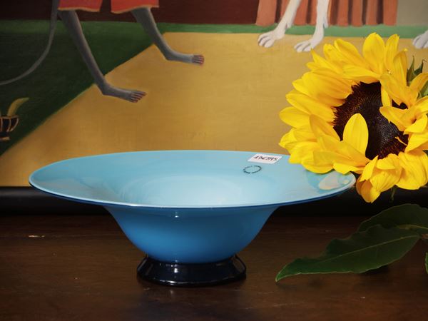 Blue glass cup, Venini 1999
