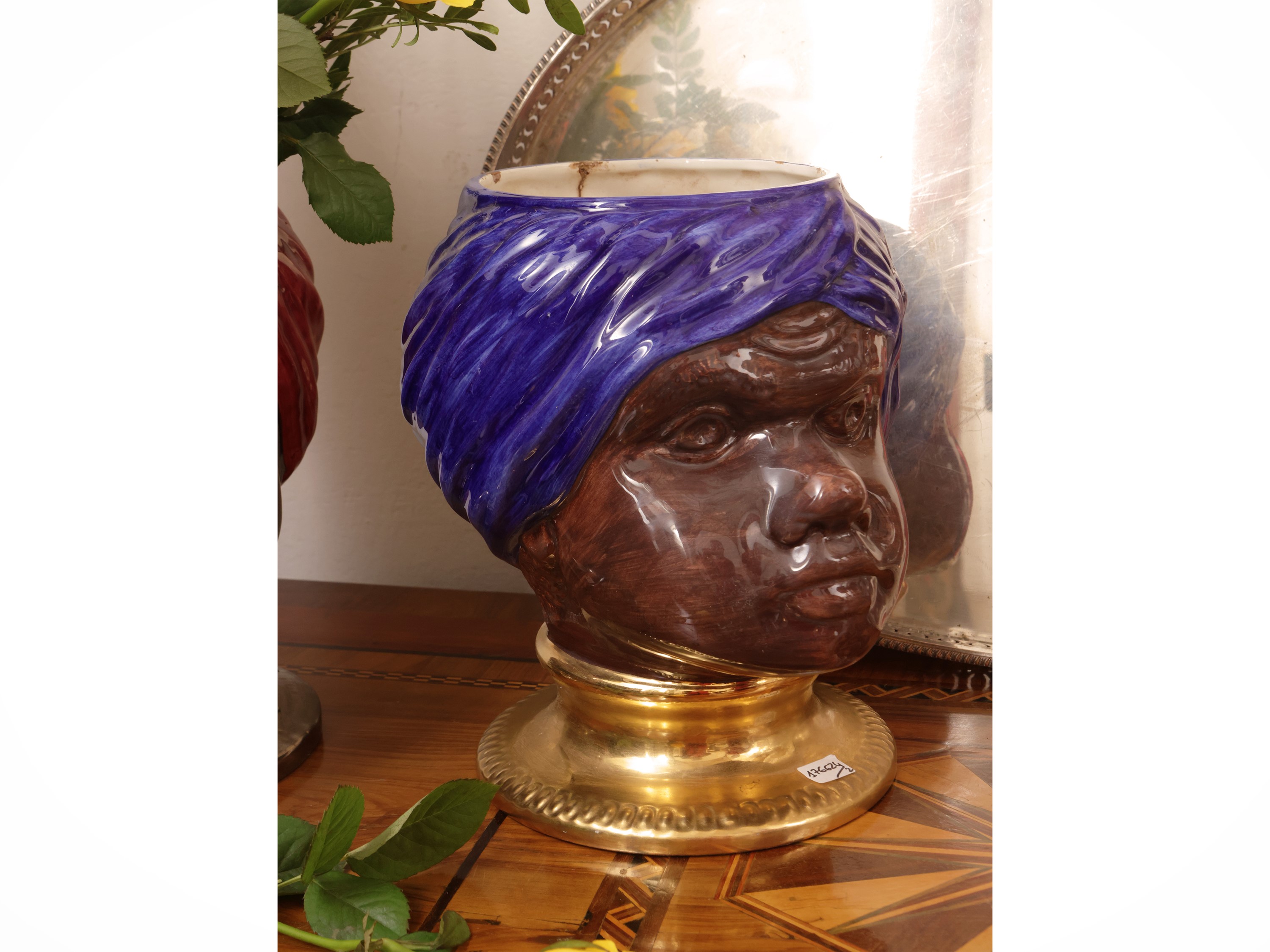 Coppia di vasi antropomorfi in ceramica d'Este, XX secolo