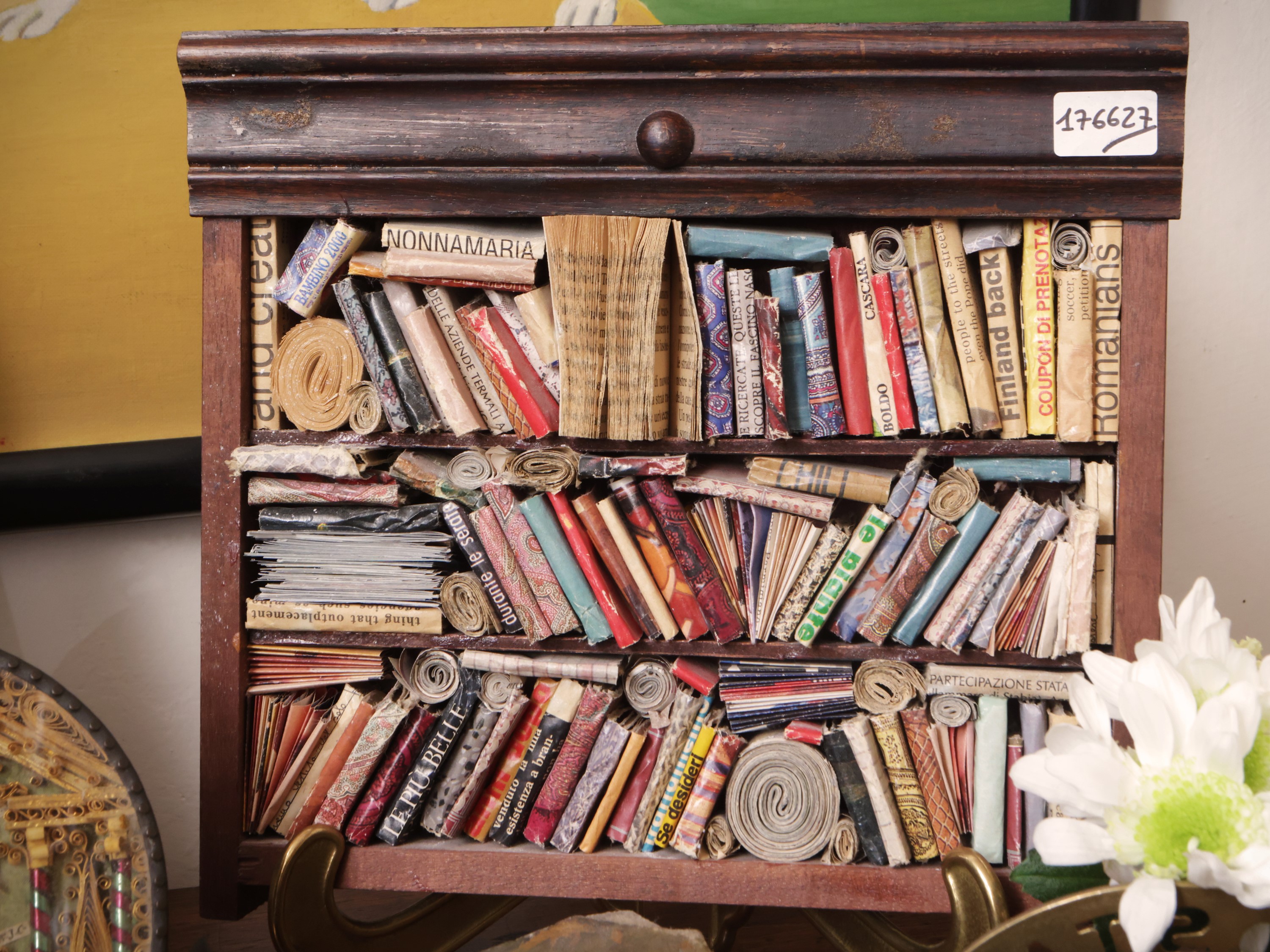 Ettore Sobrero, Libreria in miniatura e reliquari del XIX/XX secolo