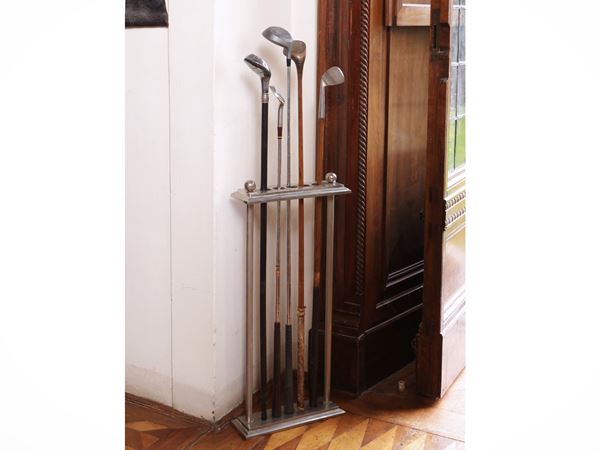 Collection of five golf clubs