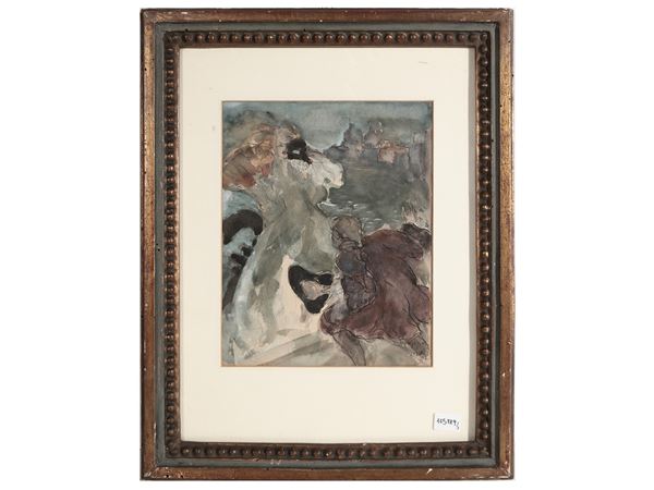 Beppe Ciardi - Scene with masked characters