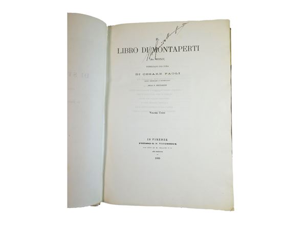 Il libro di Montaperti