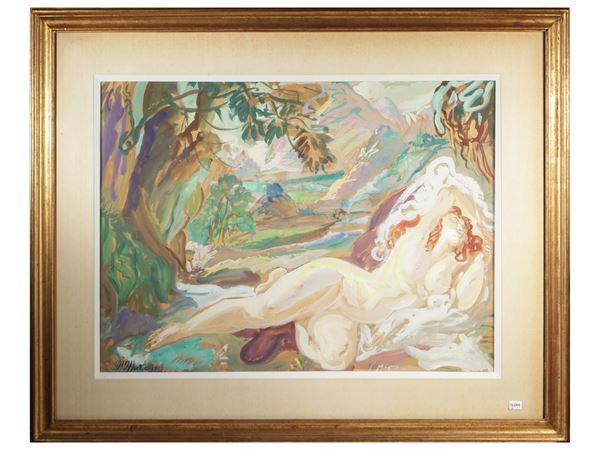 Maurice Mazo : Arione endormie  - Asta Déballage. Occasioni in asta - Maison Bibelot - Casa d'Aste Firenze - Milano