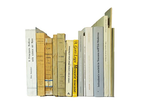Miscellanea of books on Tuscany