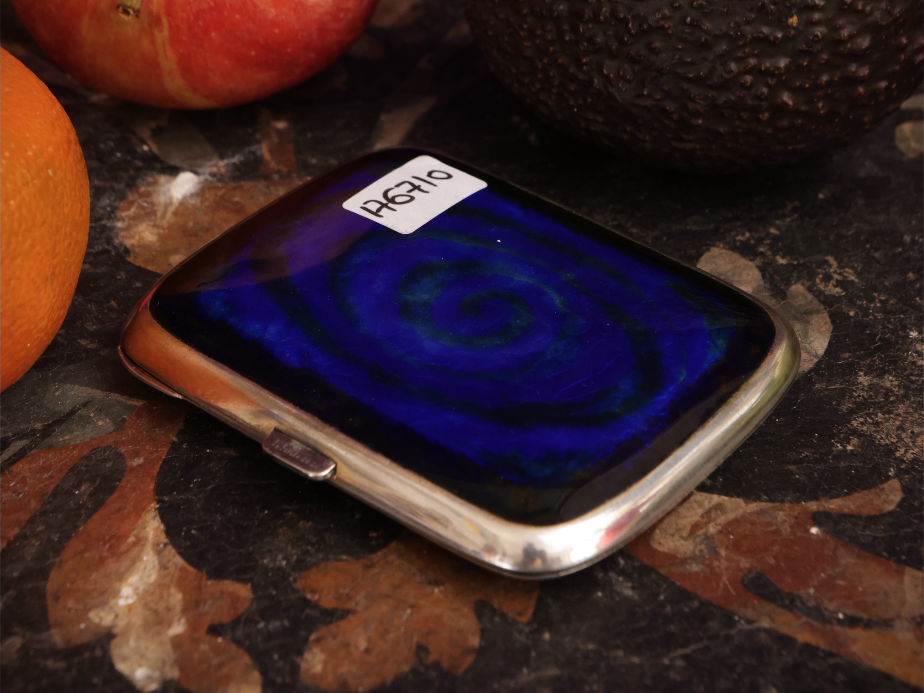 Portasigarette in argento 925 e smalti