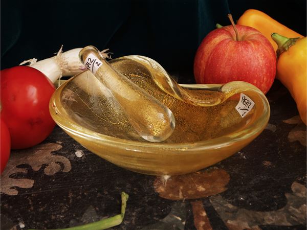 Blown glass ashtray