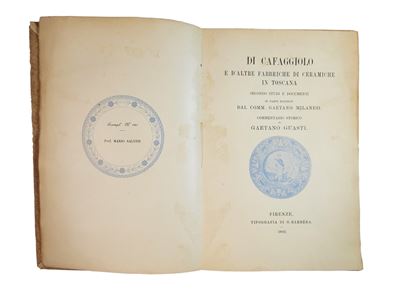 Di Cafaggiolo e D'altre Fabbriche di Ceramiche in Toscana