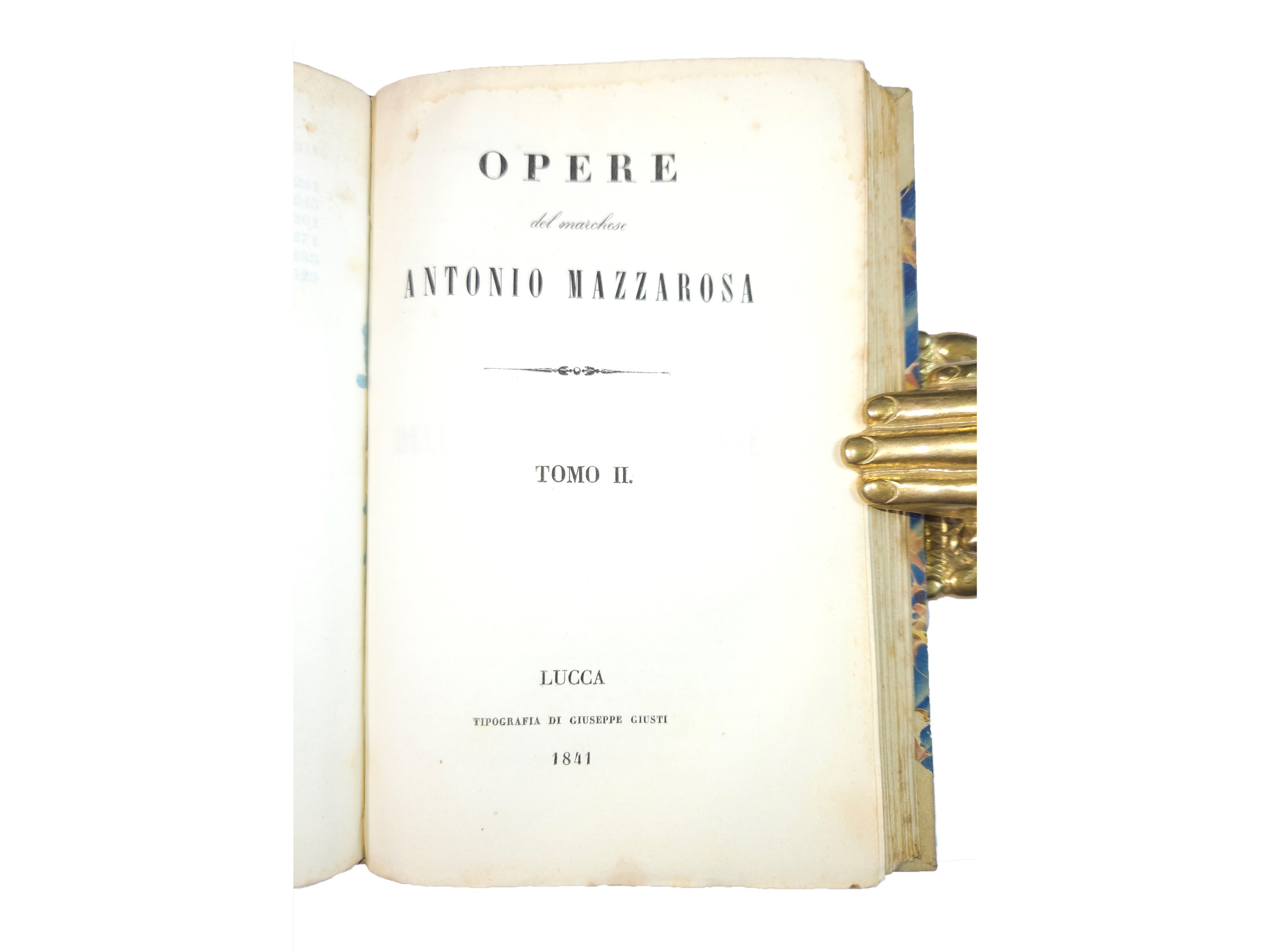 Opere del Marchese Antonio Mazzarosa