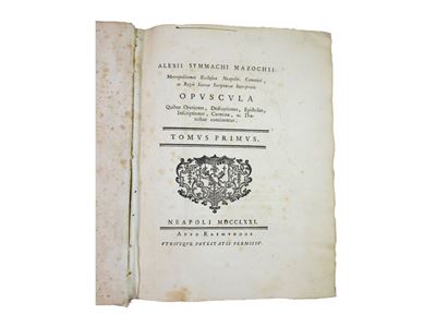 Alexii Symmachi Mazochii Metropolitanae Ecclesiae Neapolit. Canonici