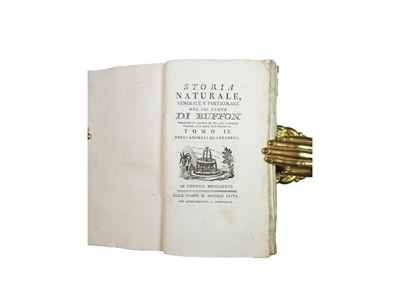 Storia Naturale, Generale e Particolare del Sig. Conte di Buffon Tomo IX degli Animali Quadrupedi