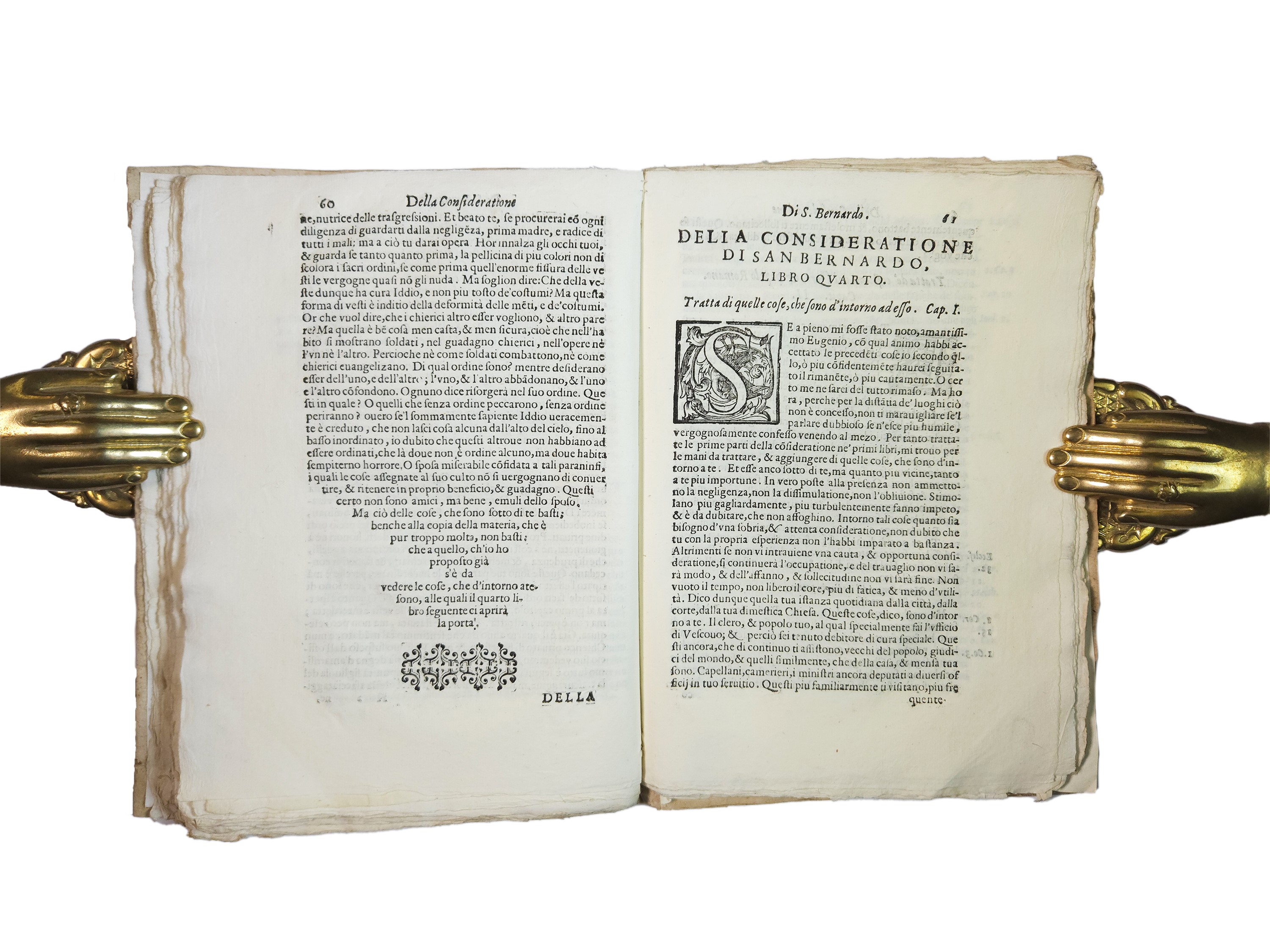 Bernardus Claraevallensis Santo - Trattato della Consideratione di S. Bernardo Abbate di Chiarava...