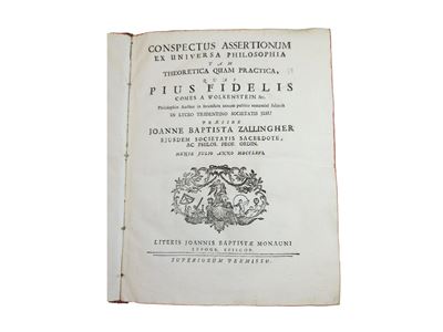 Conspectus Assertionum Ex Universa Philosophia Tam Theoretica Quam Practica