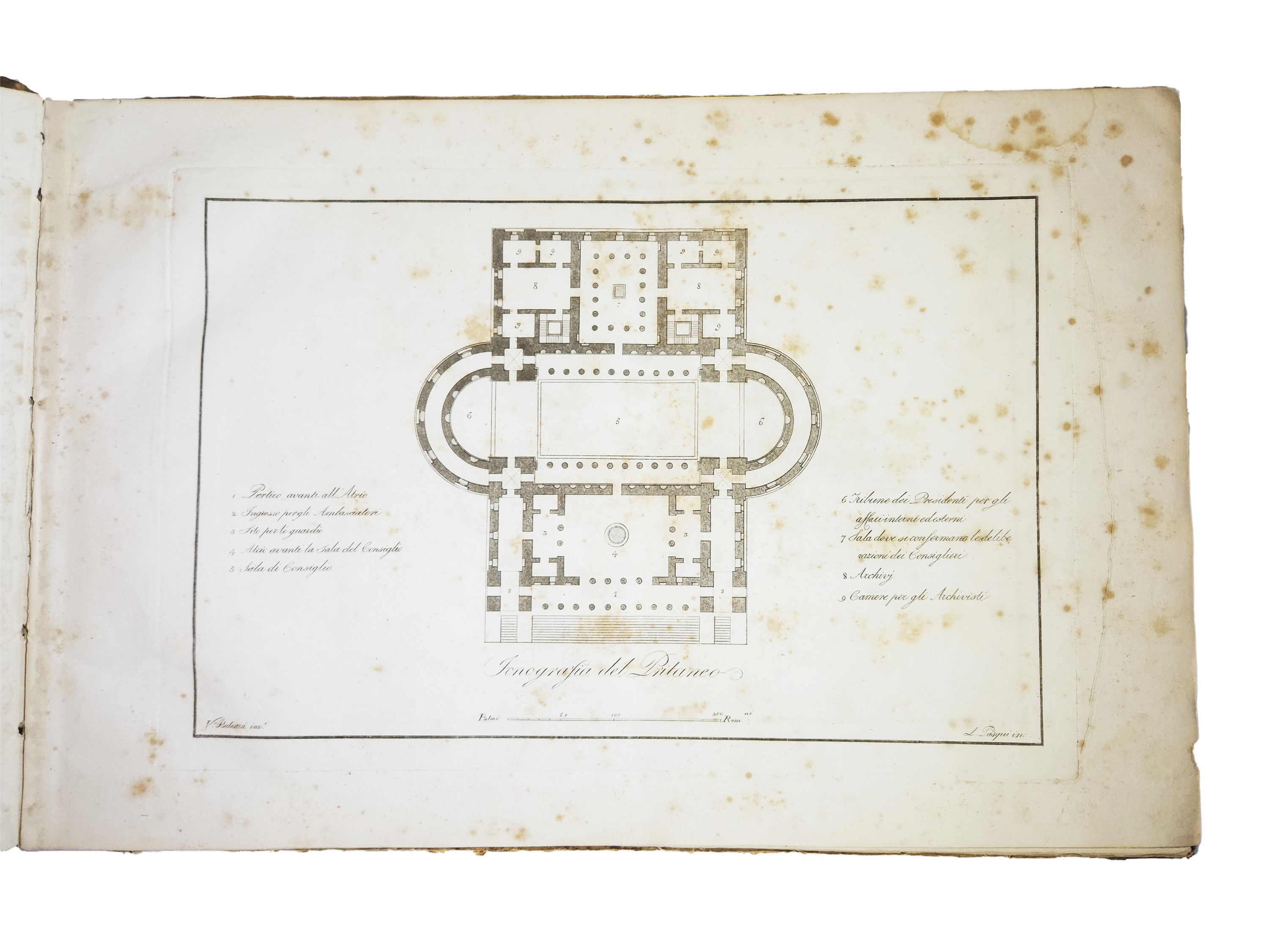 Raccolta di X Progetti Architettonici Inventati da Alcuni Membri Dell'accademia Detta della Pace