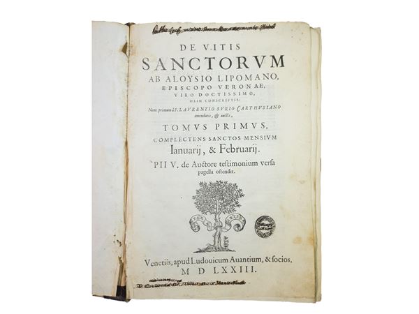 Laurentius Surius - De vitis sanctorum ab Aloysio Lipomano