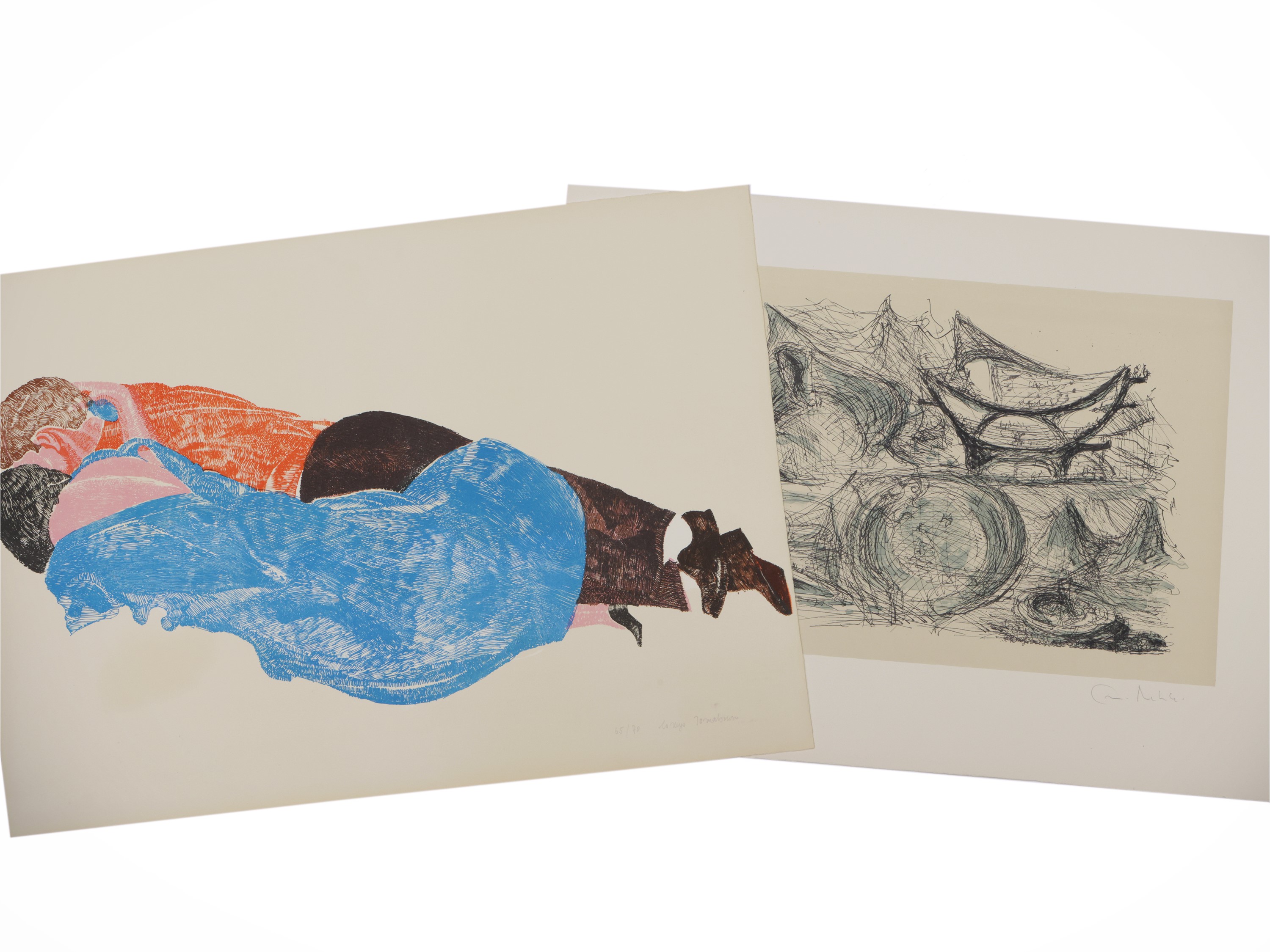 Lotto di grafica: Lorenzo Tornabuoni, Goghi Faggioni, Giovanni Michelucci e Marie Kelly