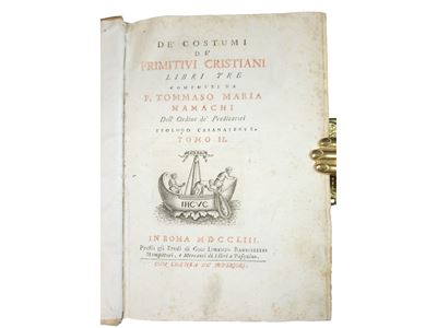 De' Costumi De' Primitivi Cristiani Libri Tre Tomo II