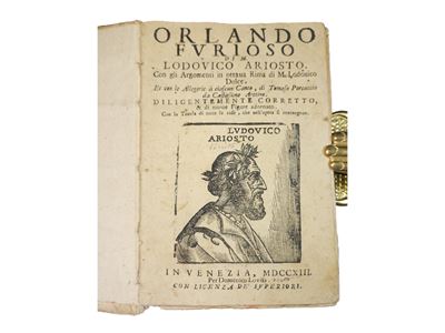 Orlando Furioso di M. Lodovico Ariosto con gli Argomenti in Ottava Rima di M. Lodovico Dolce