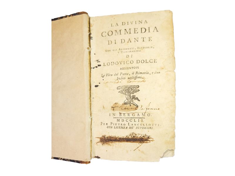 Dante Alighieri - La Divina Commedia di Dante con gli Argomenti, Allegorie e Dichiarazioni di Lod...