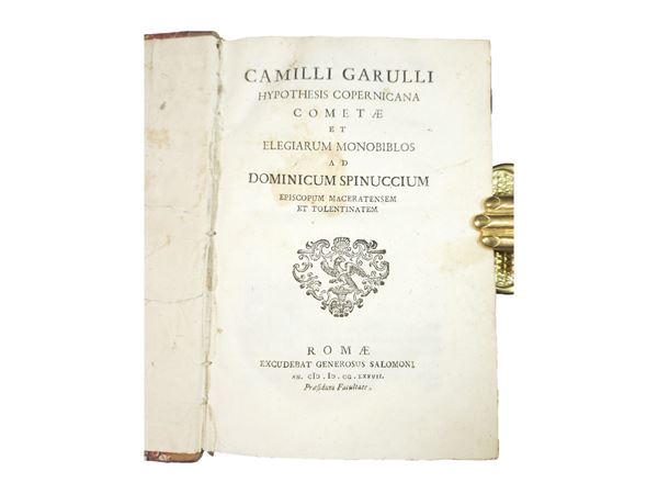 Camillo Garulli - Hypothesis copernicana Cometae et elegiarum monobiblos
