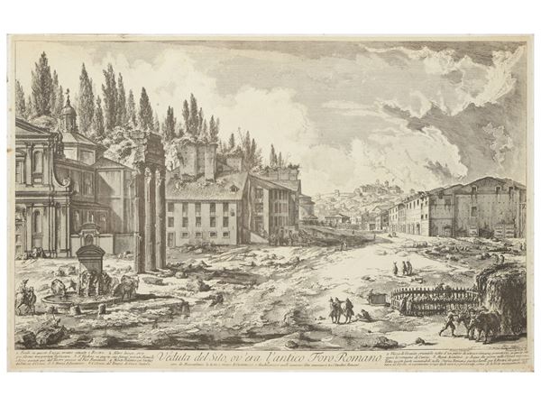 Giovanni Battista Piranesi - View of the site, she was the ancient Roman hole