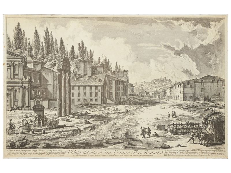 Giovanni Battista Piranesi - Veduta del Sito, Ov'era L'antico Foro Romano