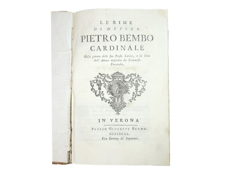 Le rime di messer Pietro Bembo cardinale