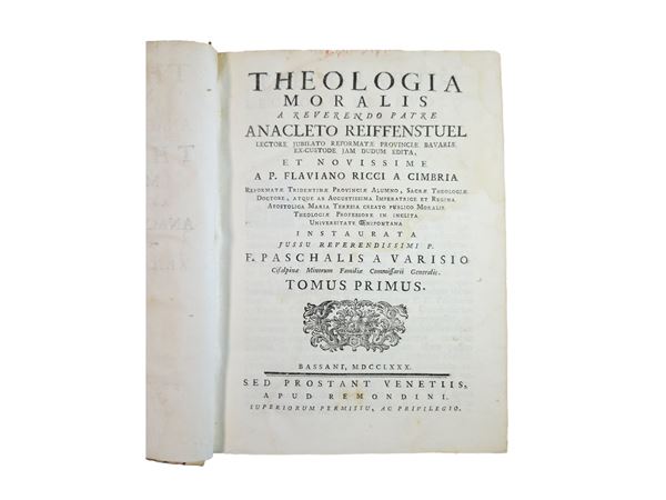 Anaklet Reiffenstuel - Theologia moralis a reverendo padre Anacleto Reiffenstuel