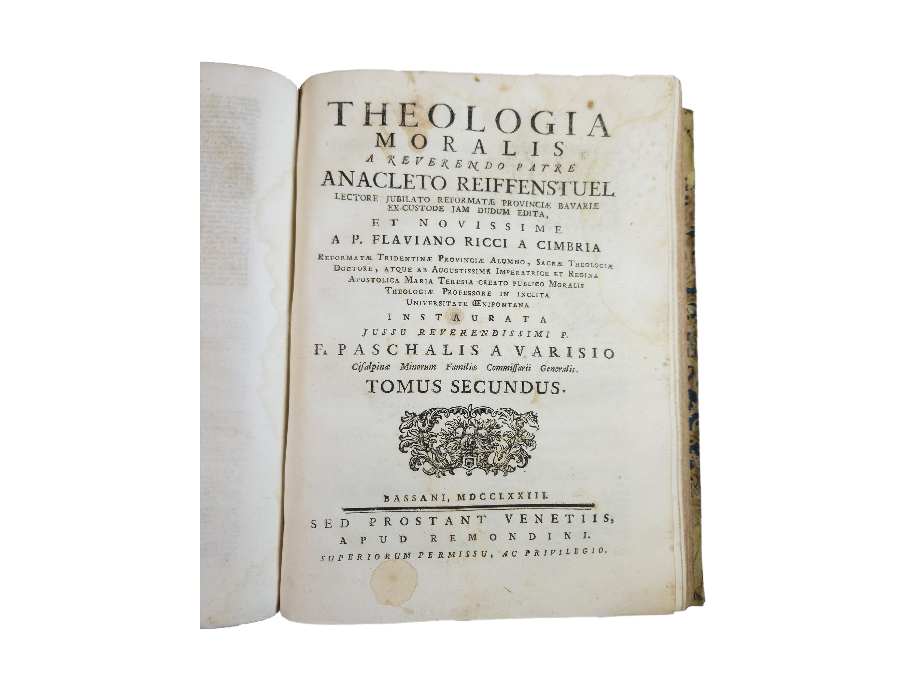 Theologia moralis a reverendo padre Anacleto Reiffenstuel