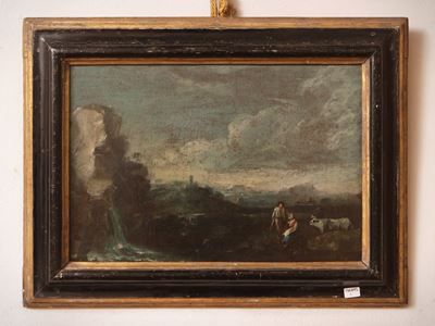 Paesaggio, olio su tela